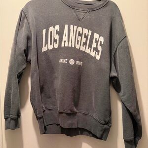 Anine Bing Charcoal Crewneck Sweater